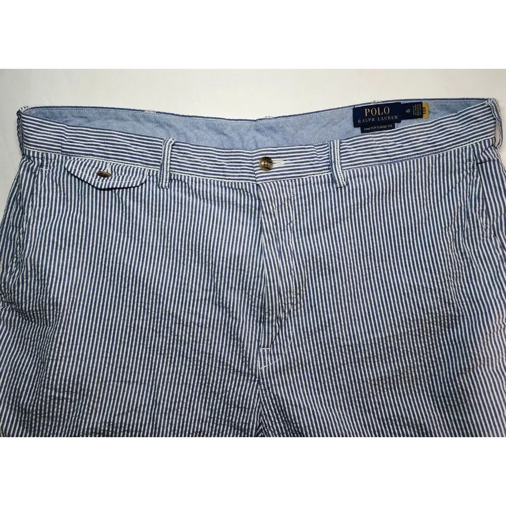 POLO‎ RALPH LAUREN SEERSUCKER SHORTS SIZE 40
